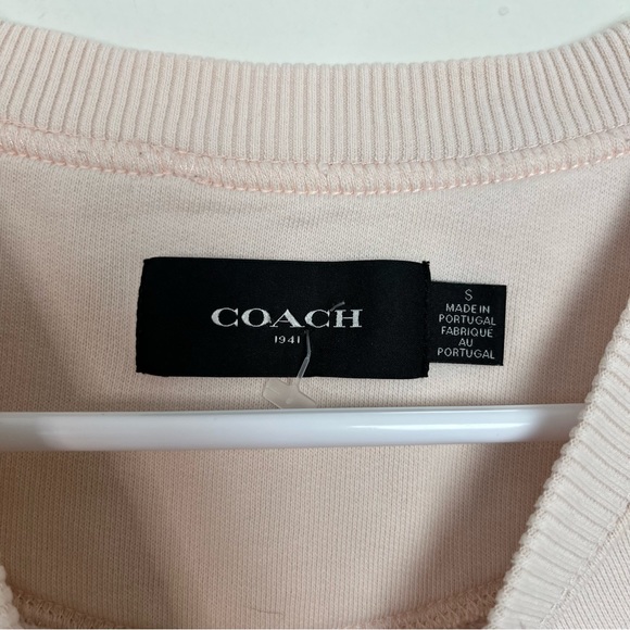 Coach Nasa Kennedy Space Center Pink Embroidered Crewneck Size S women - Picture 4 of 13